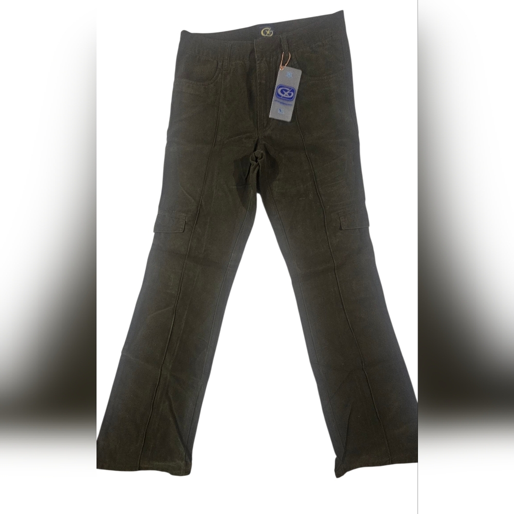 Classic Olive Straight Leg Jeans for Women